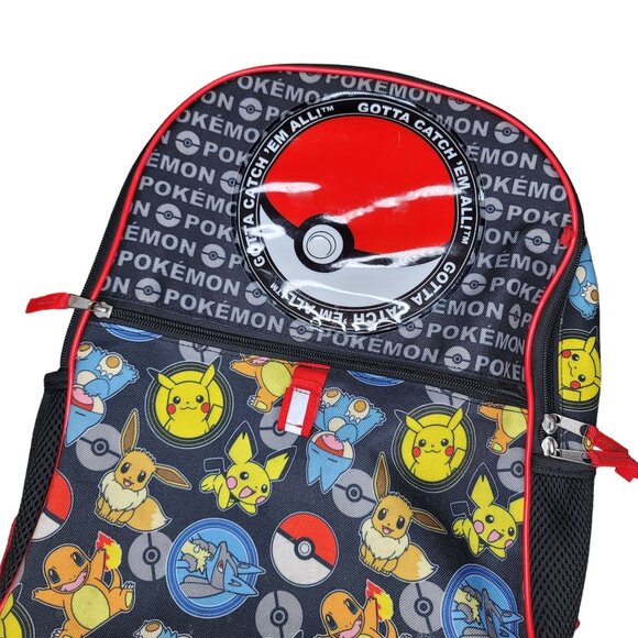 Pokemon Kids Backpack With Adjustable Straps & Pokeball Design Pikachu - Picture 6 of 6